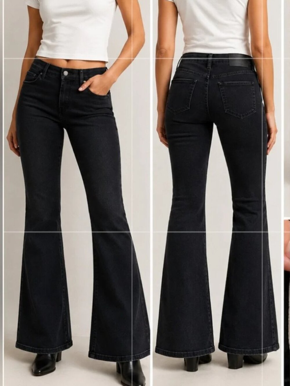 EVERLANE THE AUTHENTIC STRETCH SLIM BOOTCUT JEANS INDIGO WASH HIGH RISE 26 Short